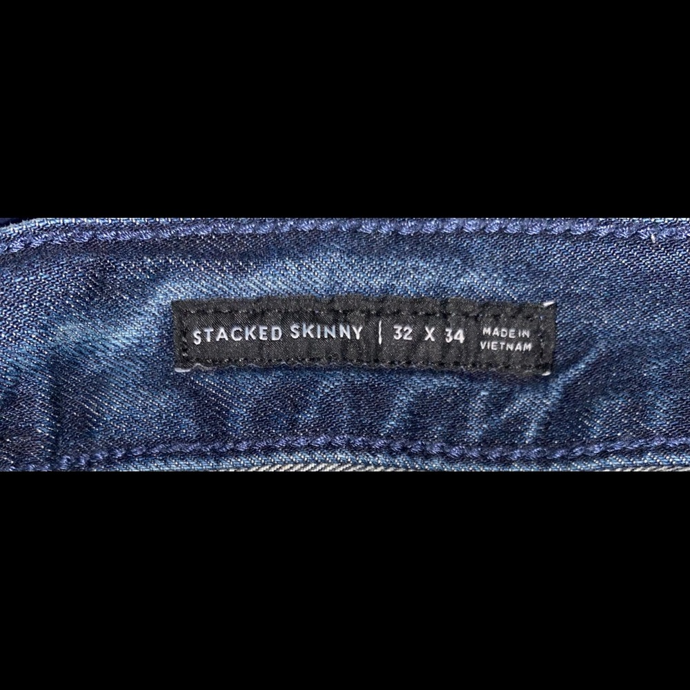 Pacsun striped stacked jeans